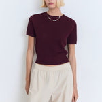 Mango sweater romeo in Burgundy