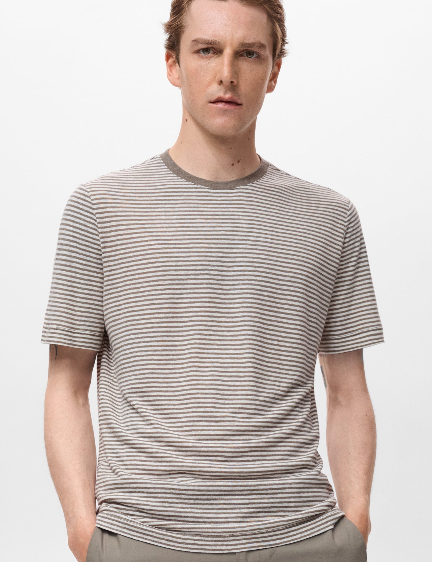 Mango t-shirt limar in Off White