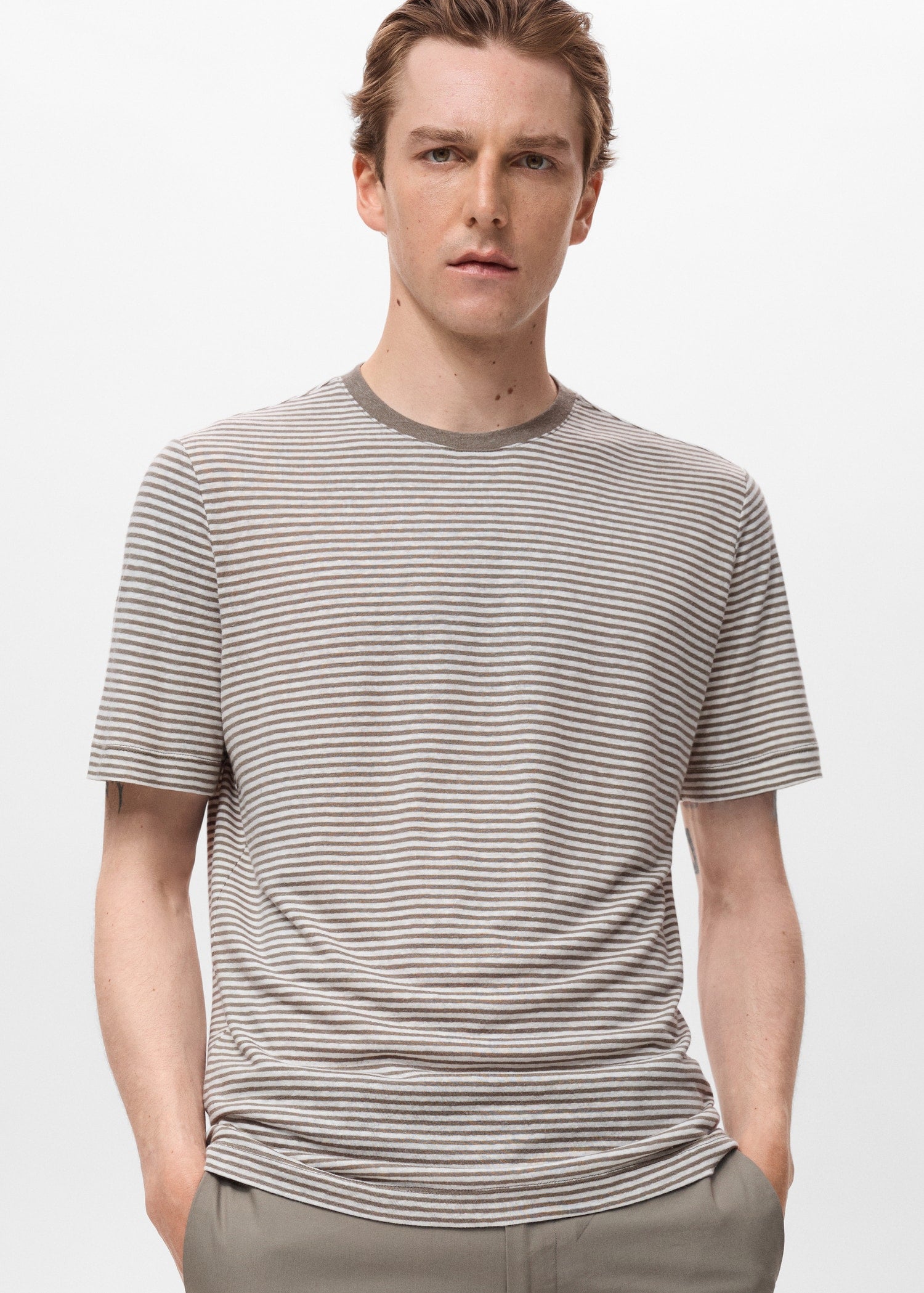 Mango t-shirt limar in Off White