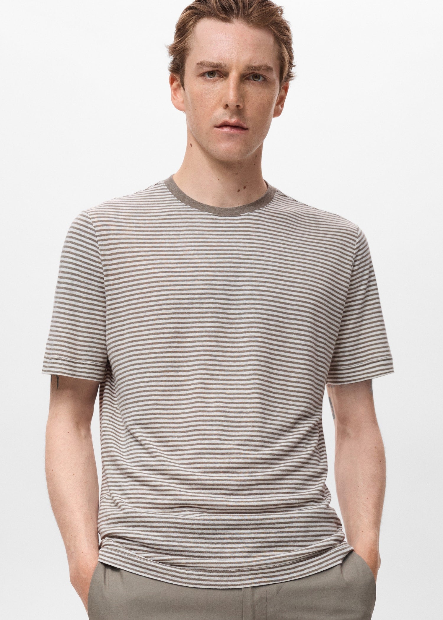 Mango t-shirt limar in Off White