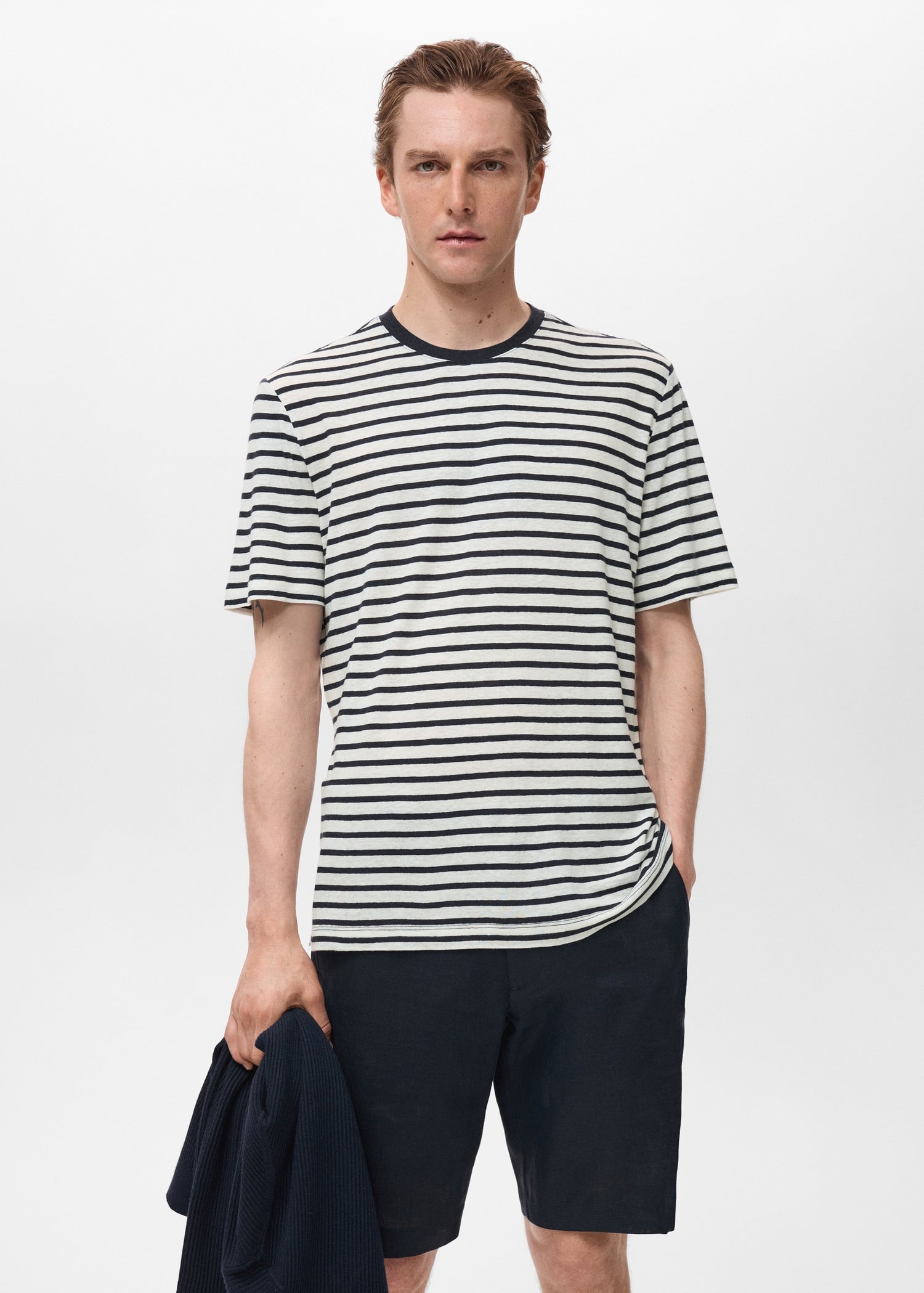 Mango t-shirt limar in Navy
