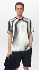 Mango t-shirt limar in Navy