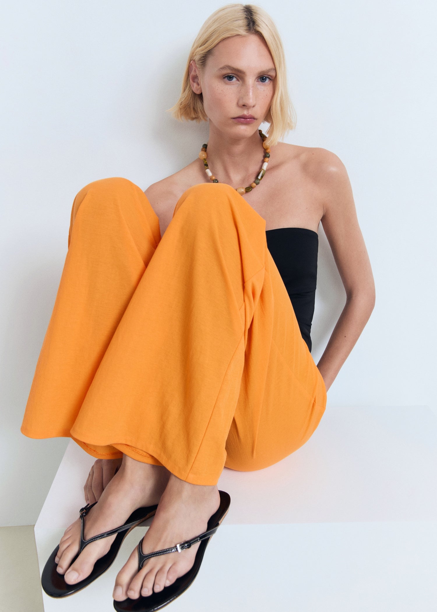 Mango trousers evans in Orange - D2