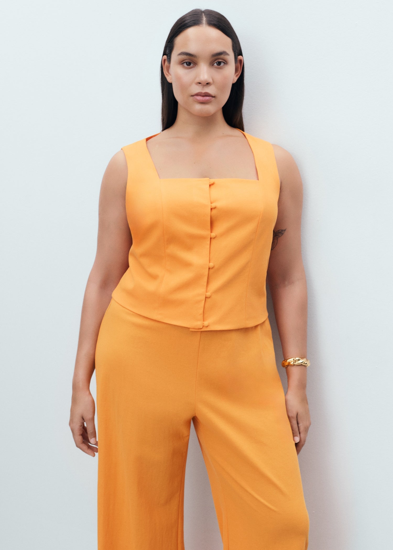 Mango trousers evans in Orange - D5