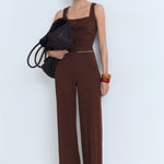 Mango trousers evans in Chocolate - 99999999_01