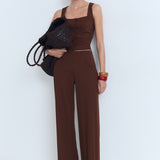 Mango trousers evans in Chocolate - 99999999_01