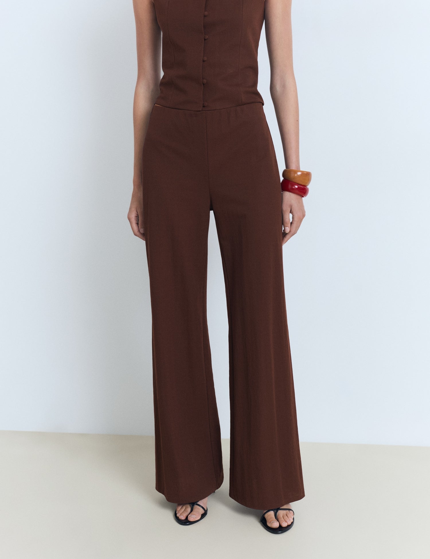 Mango trousers evans in Chocolate