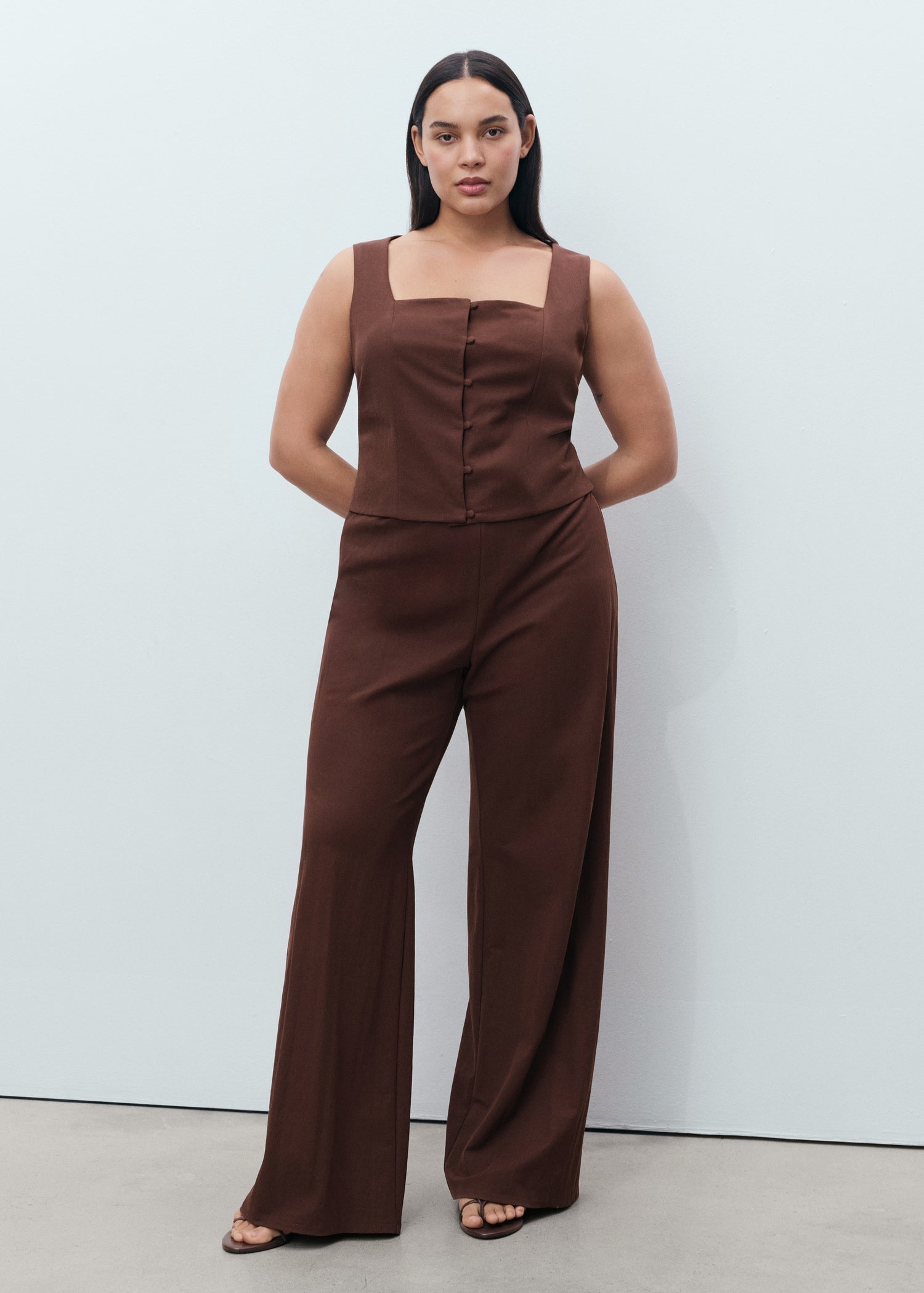 Mango trousers evans in Chocolate - D3