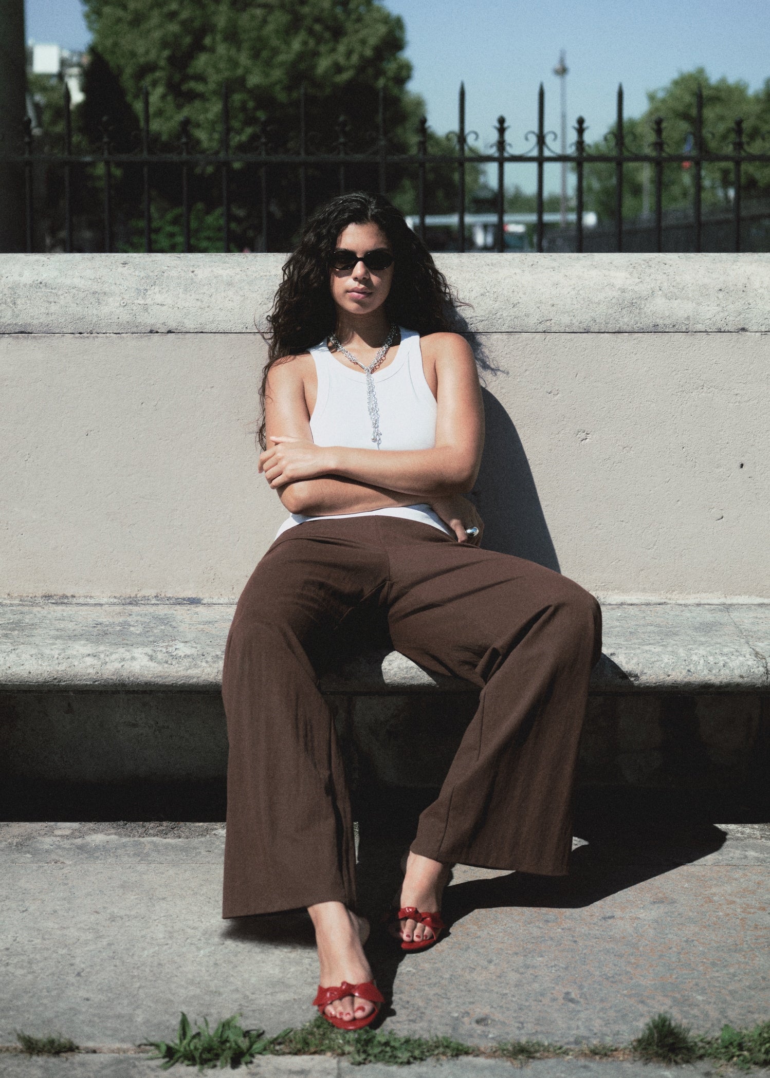 Mango trousers evans in Chocolate - D6