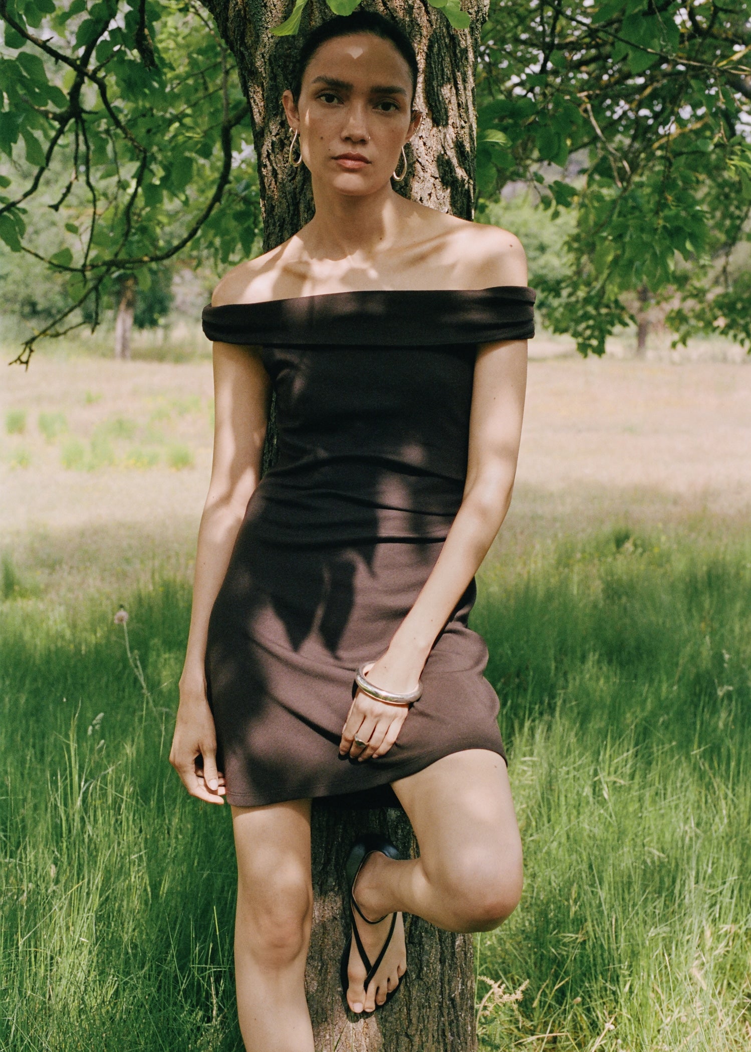 Mango dress cocoa in Brown - D6