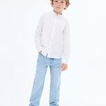 Mango shirt oxford in White - 99999999_01