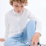 Mango shirt oxford in White