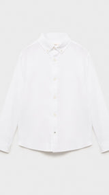 Mango shirt oxford in White - B