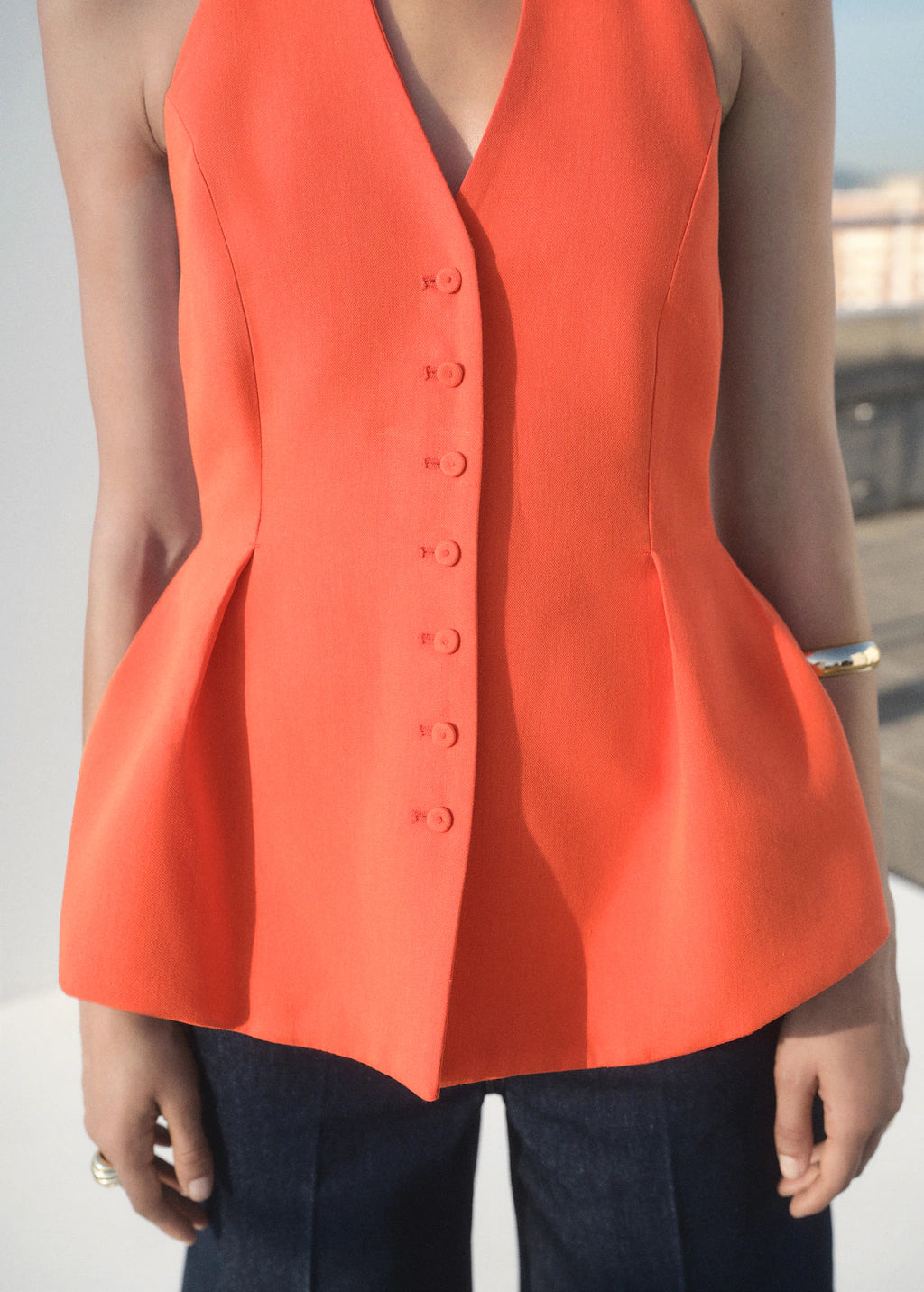 Mango vest miso in Coral