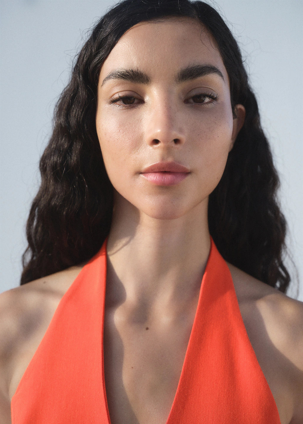 Mango vest miso in Coral - D1