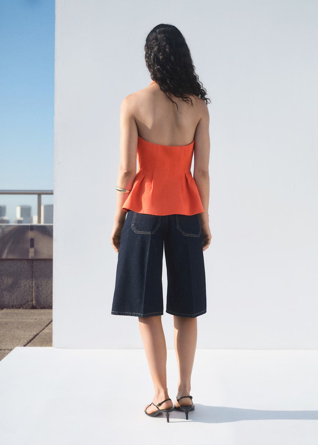 Mango vest miso in Coral - R