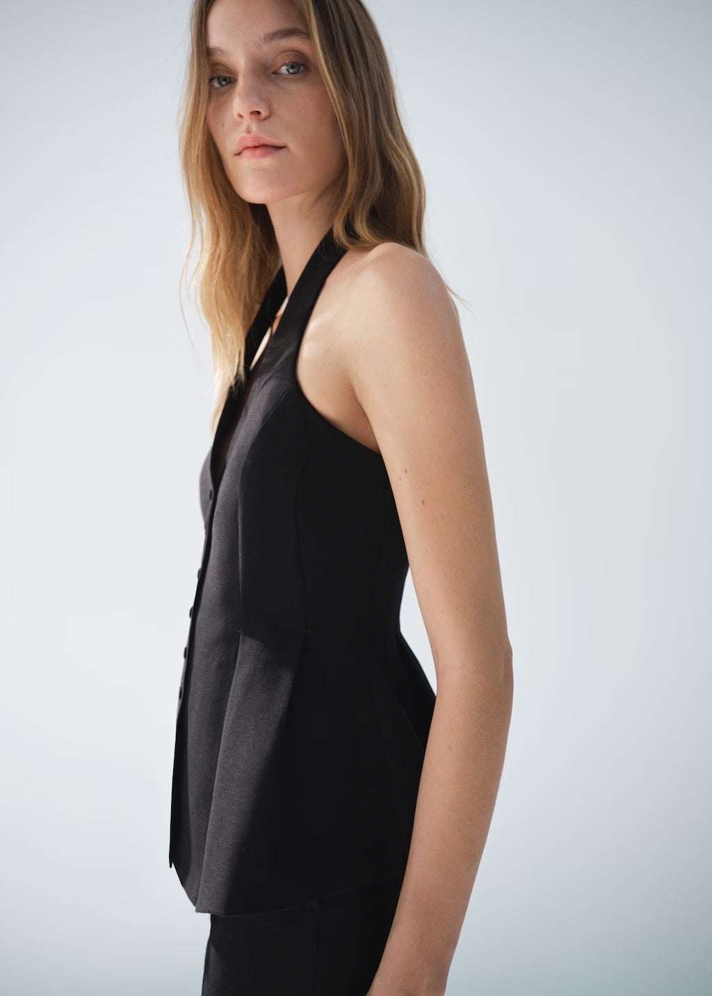 Mango vest miso in Black - D7