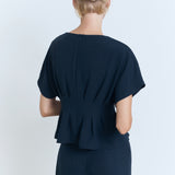 Mango blouse peplum in Navy - R