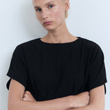 Mango blouse peplum in Black