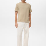 Mango t-shirt gare in Beige - 99999999_01