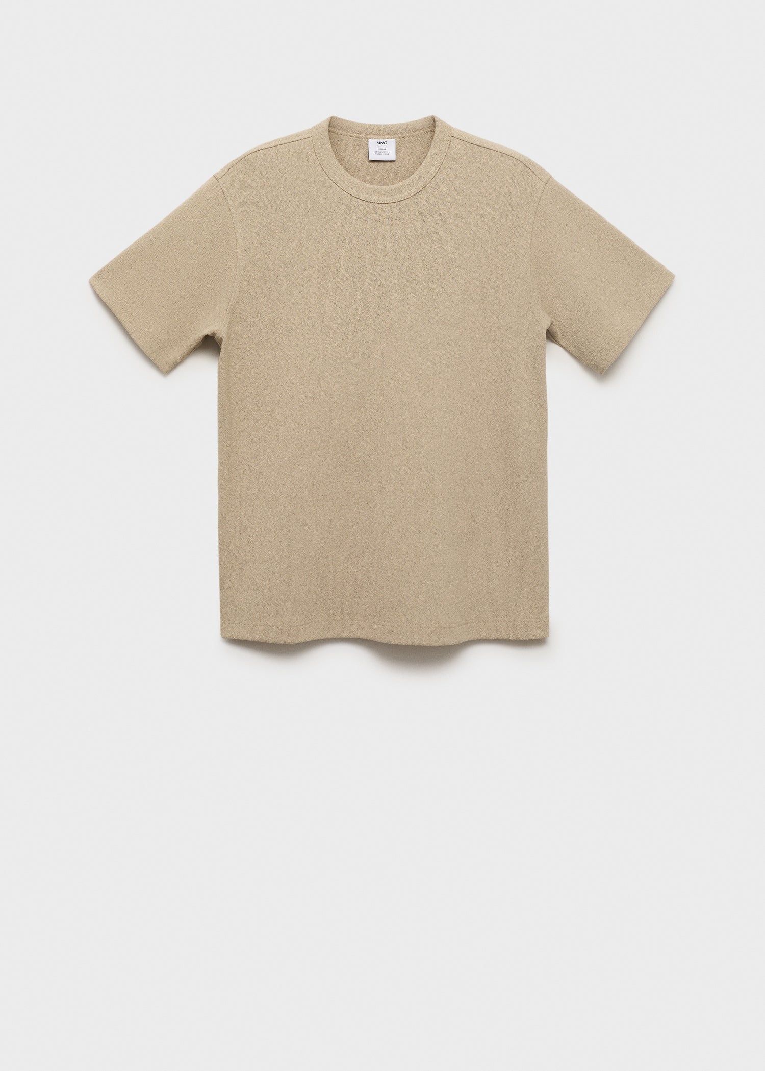 Mango t-shirt gare in Beige - B
