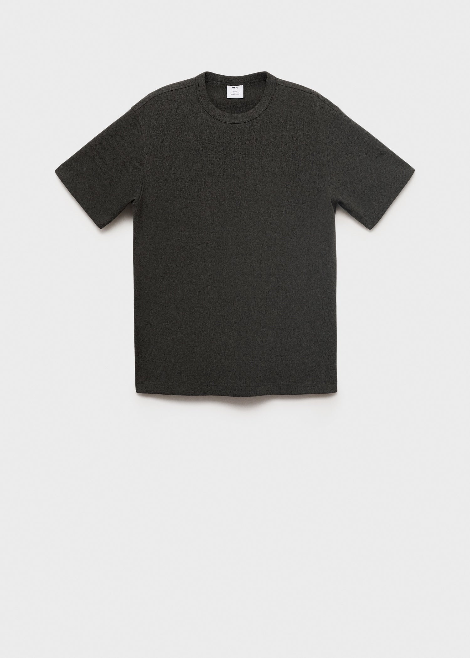 Mango t-shirt gare in Anthracite - B