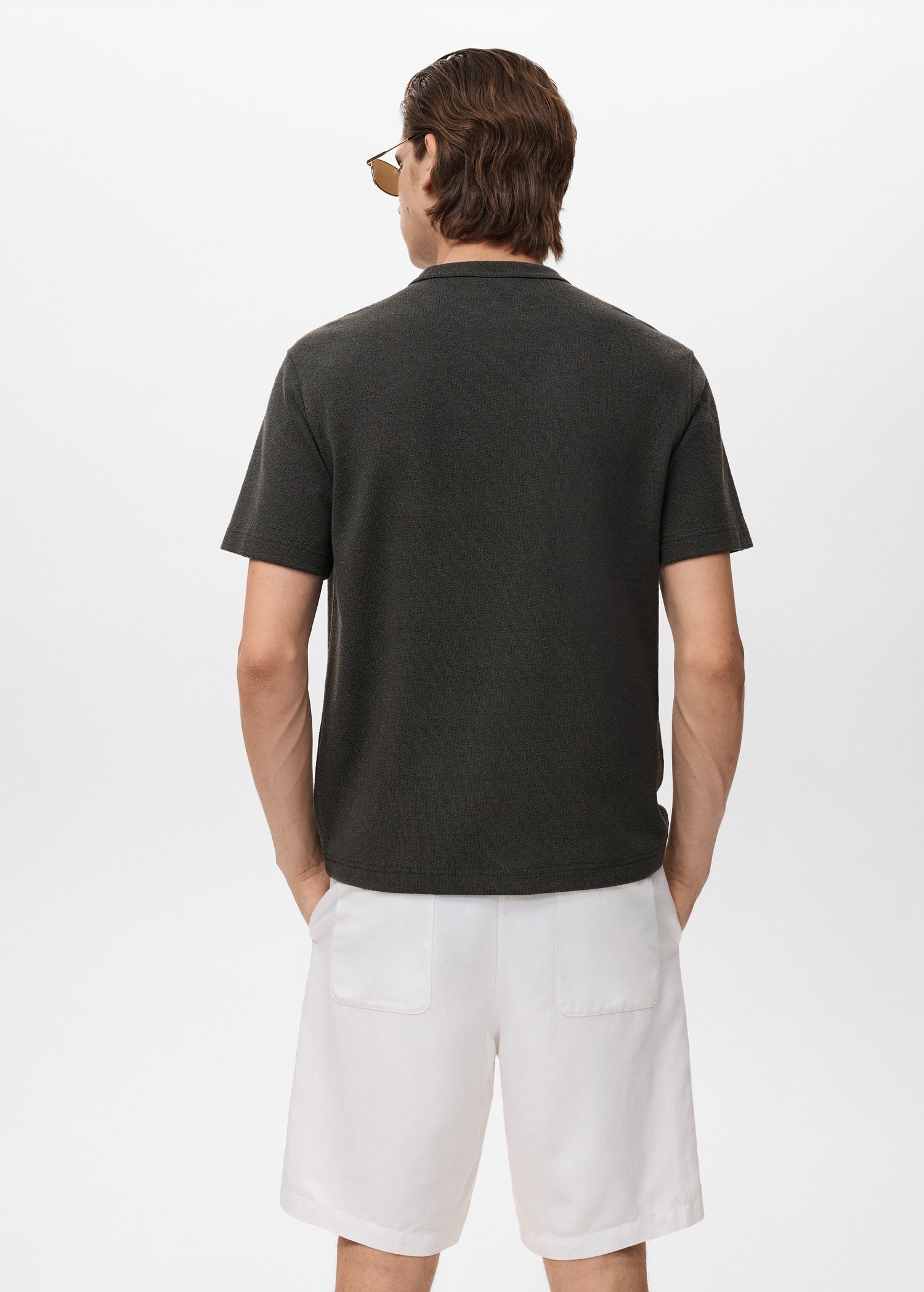 Mango t-shirt gare in Anthracite - R