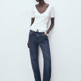 Mango sweater orquidea in White - 99999999_01