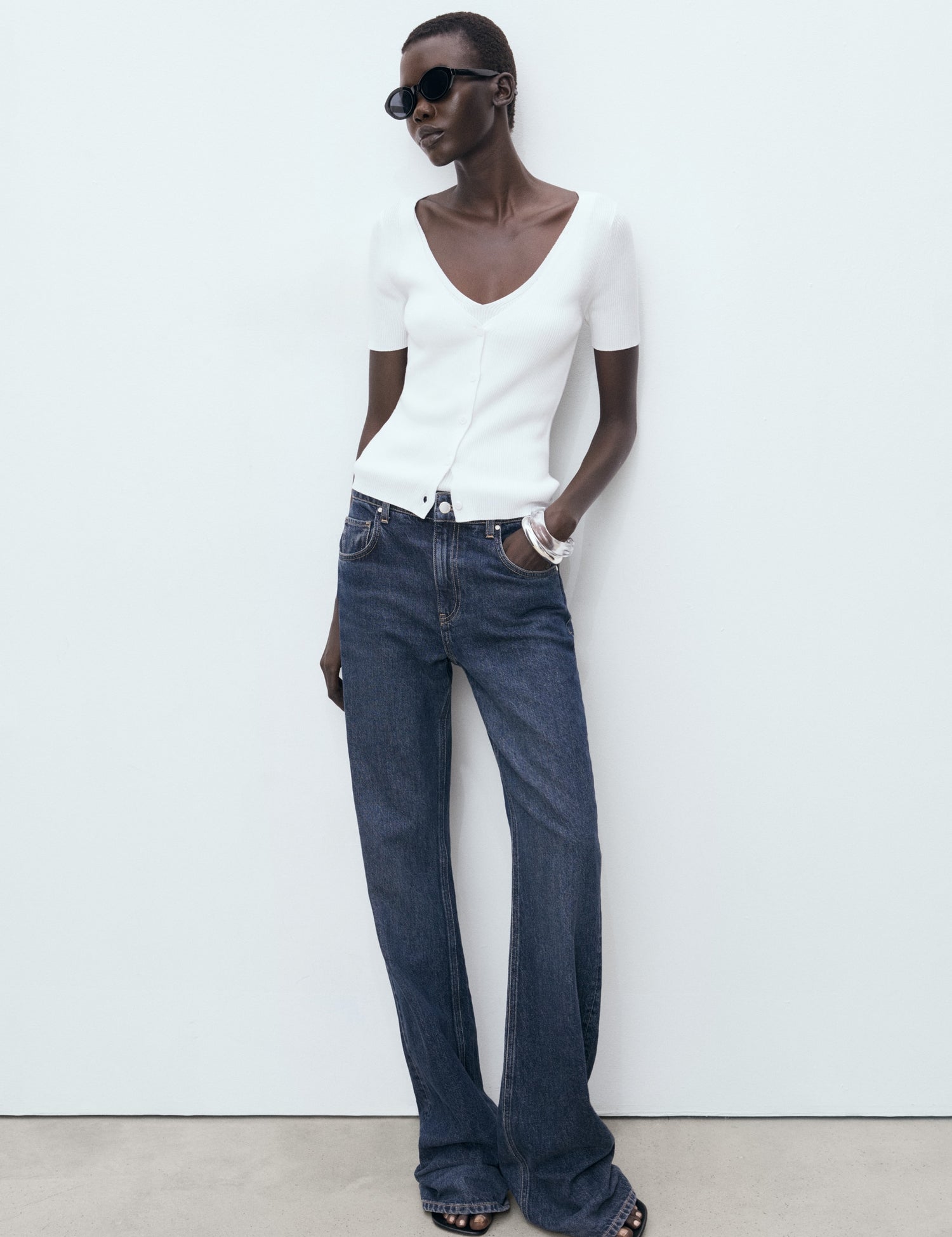 Mango sweater orquidea in White - 99999999_01