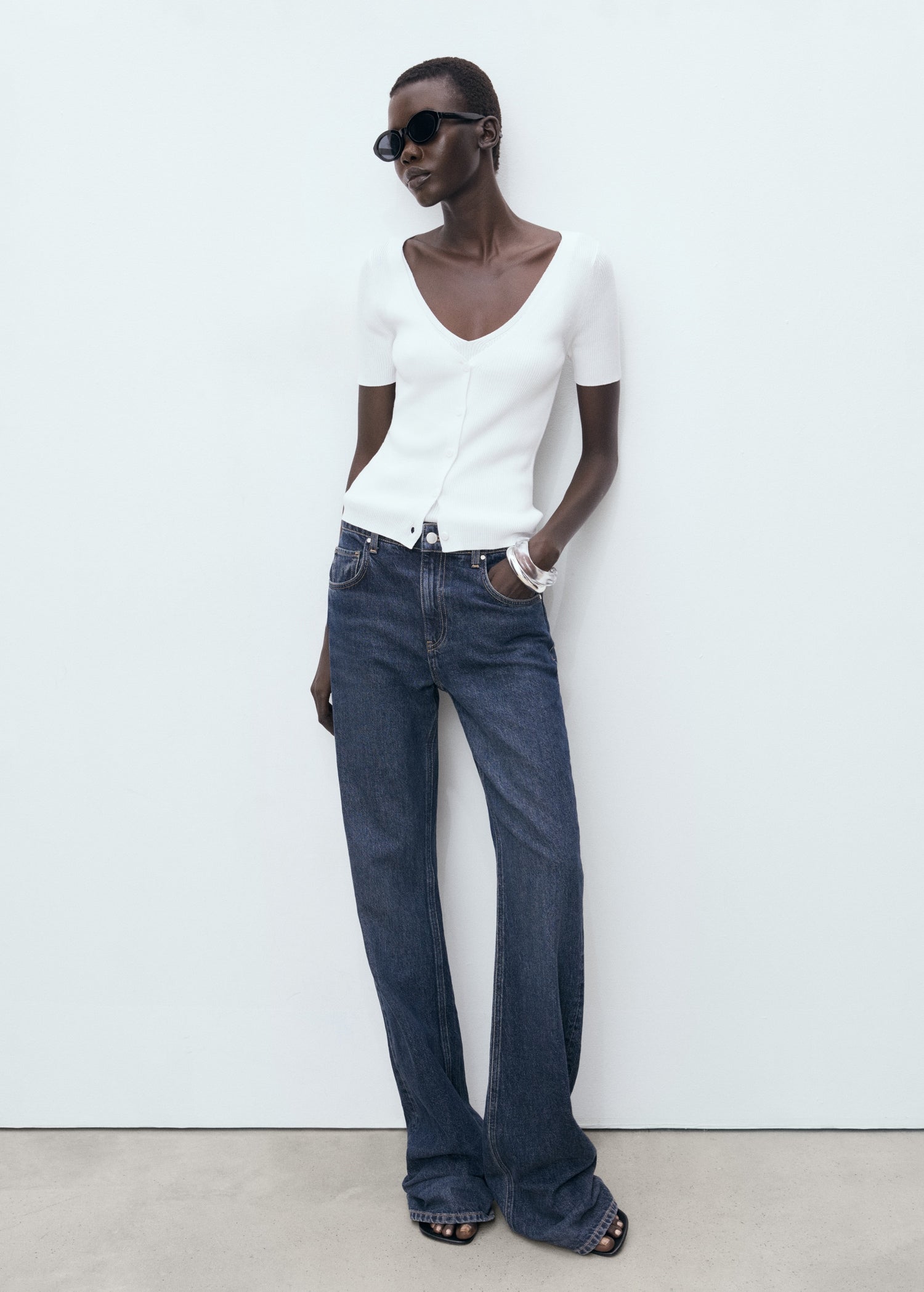 Mango sweater orquidea in White - 99999999_01