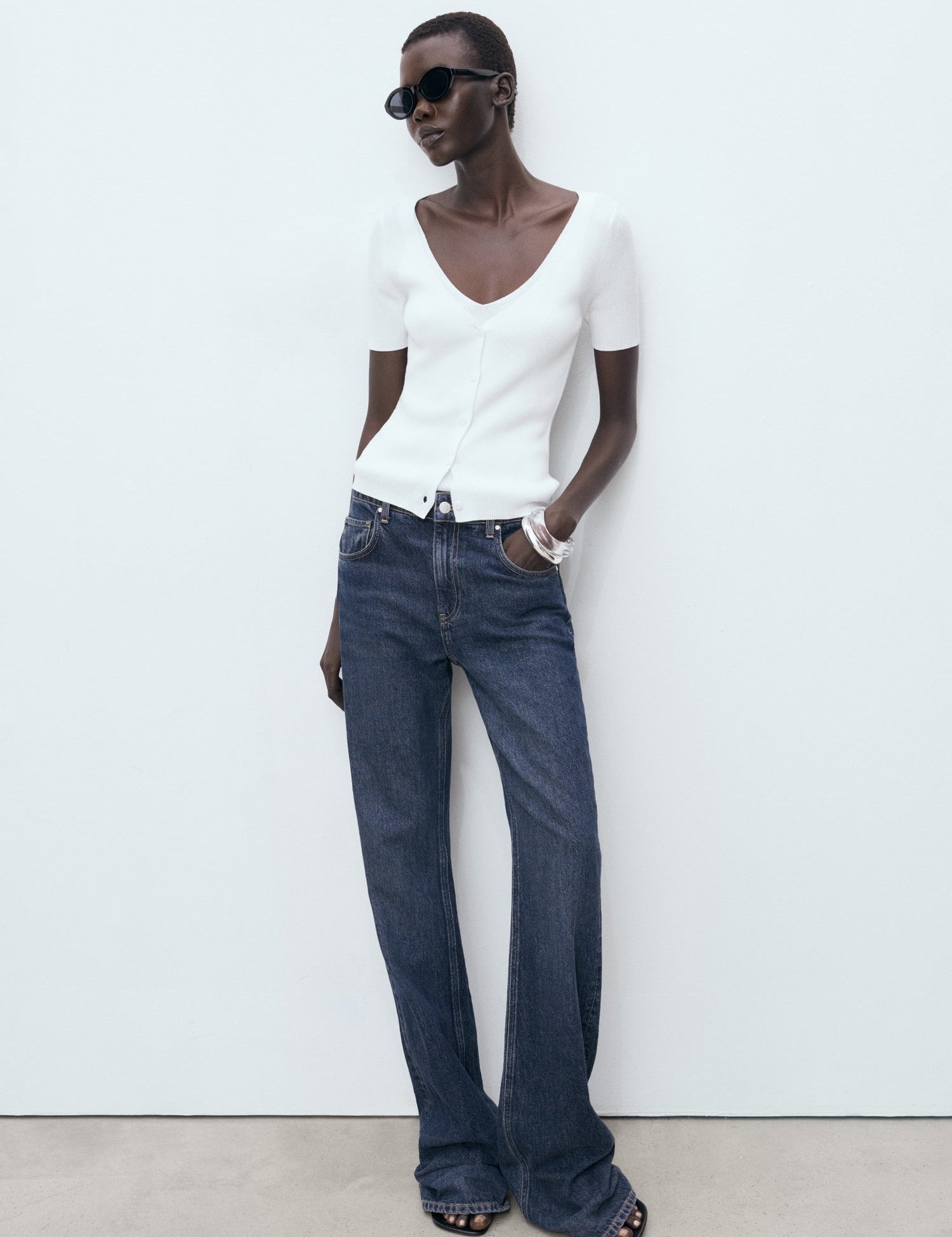 Mango sweater orquidea in White - 99999999_01