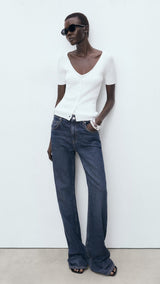 Mango sweater orquidea in White - 99999999_01
