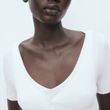 Mango sweater orquidea in White - D1