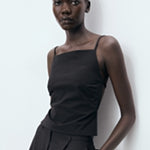 Mango top malena in Black