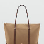 Mango totes bag cobalt in Beige - B