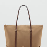 Mango totes bag cobalt in Beige - B