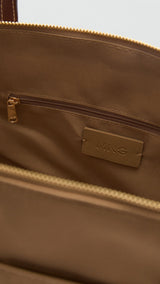 Mango totes bag cobalt in Beige - D2