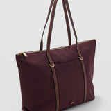 Mango totes bag cobalt in Burgundy