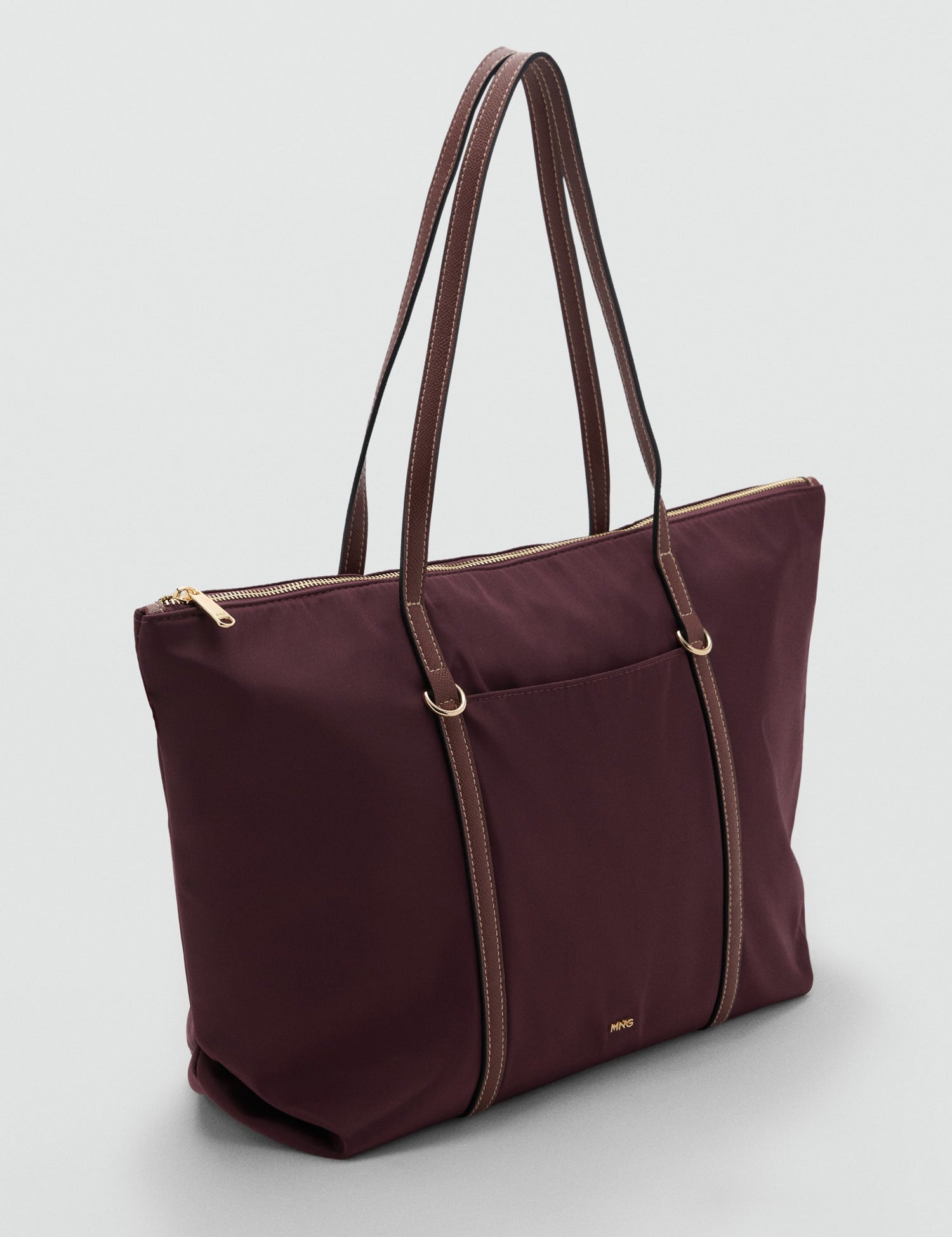 Mango totes bag cobalt in Burgundy