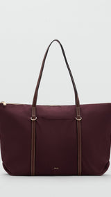 Mango totes bag cobalt in Burgundy - B