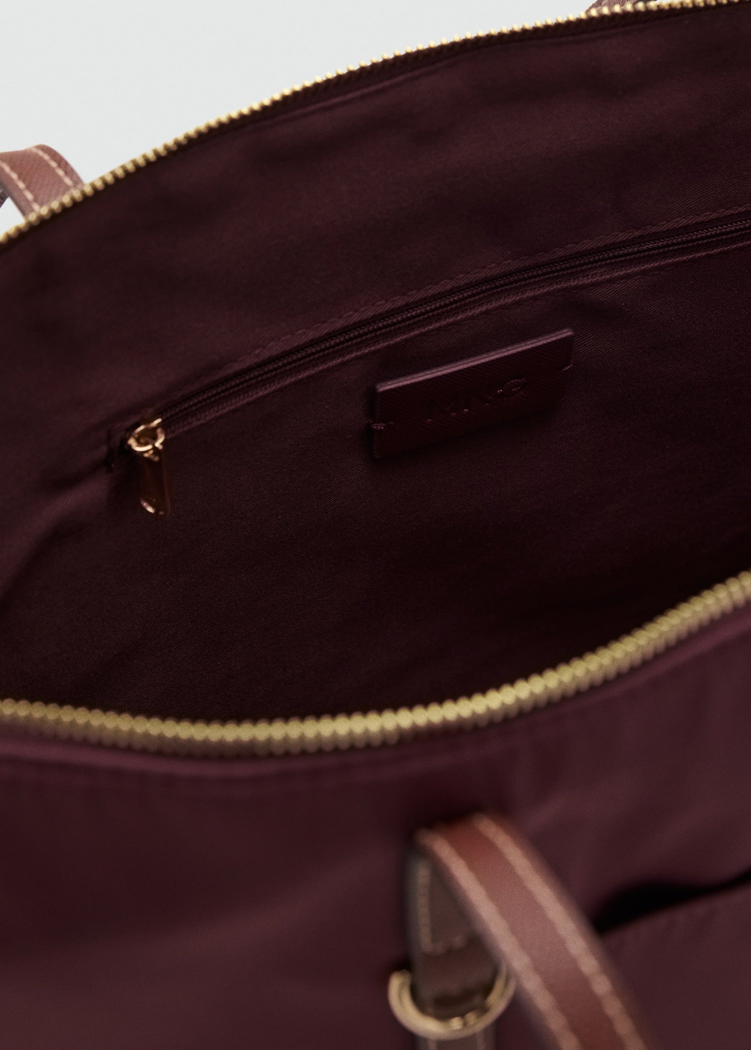 Mango totes bag cobalt in Burgundy - D2