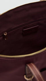 Mango totes bag cobalt in Burgundy - D2