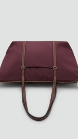 Mango totes bag cobalt in Burgundy - D3