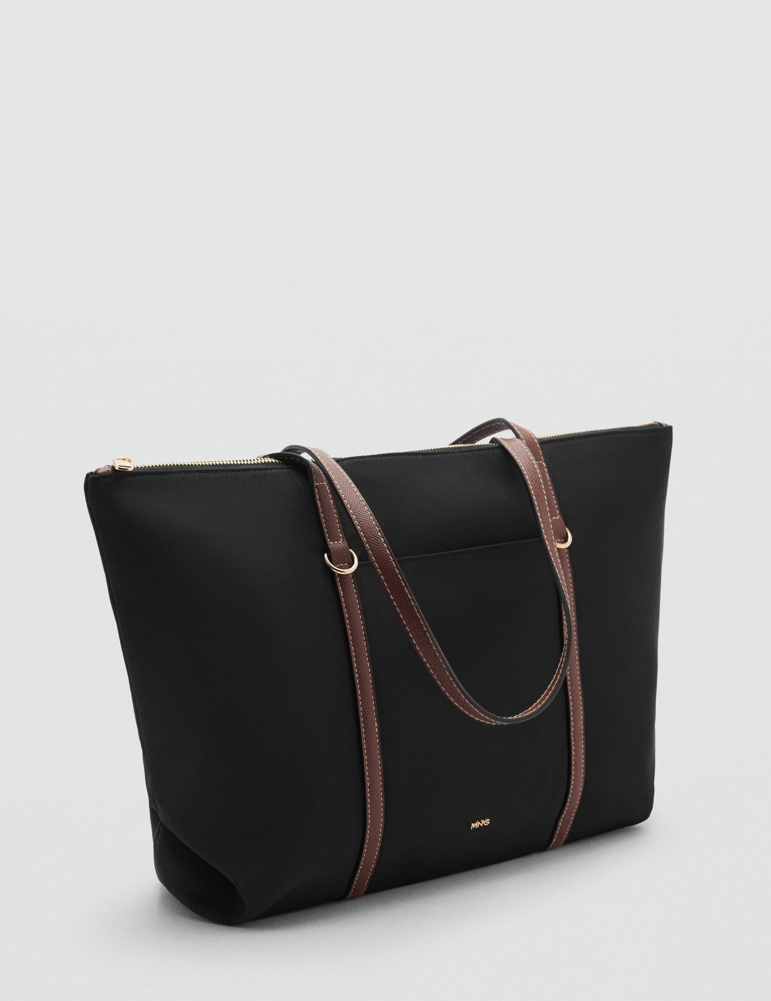 Mango totes bag cobalt in Black