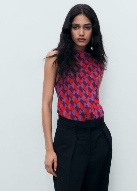 Mango blouse martina in violet