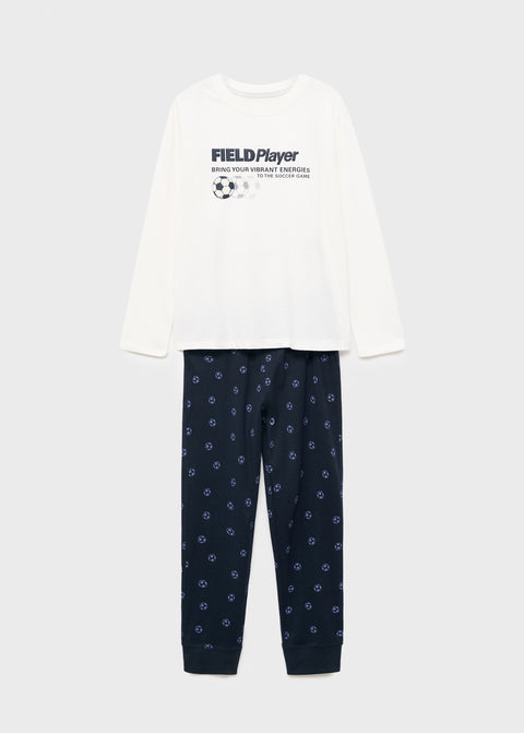 Mango pyjama player in off white