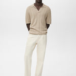 Mango poloshirt manfio in Stone - 99999999_01