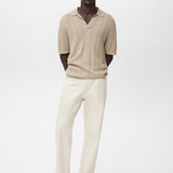 Mango poloshirt manfio in Stone - 99999999_01