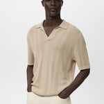 Mango poloshirt manfio in Stone