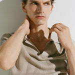 Mango poloshirt manfio in Stone - D5